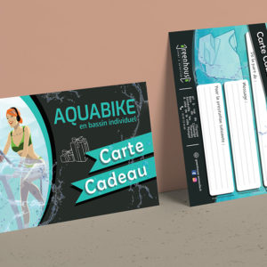 Greenhouse - Carte cadeau Aquabike - Format Carte Postale