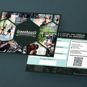 Greenhouse - Invitation Portes Ouvertes Carte Postale Recto-Verso